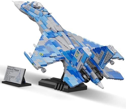 misini m8025 1:35 su-27 flanker fighter jet building, view 9