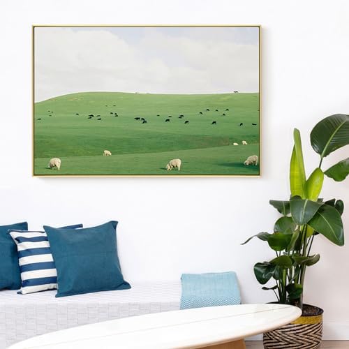 canvas floater frame for 20x30 modern wall art,5/6", front angle view
