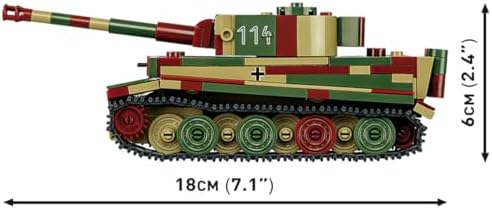 cobi musee des blindes collection pz.kpfw. vi tiger on a desk or shelf