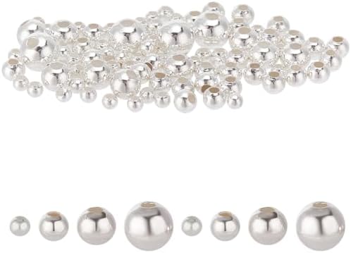925 sterling silver beads jewelry making 4 sizes, main product view