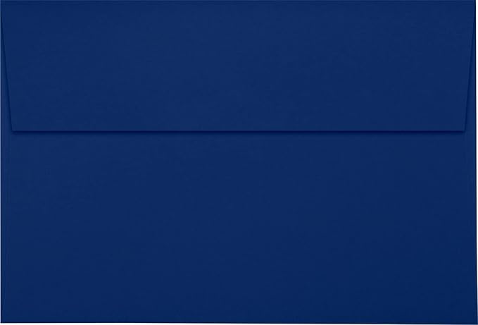 LUXPaper A10 Invitation Envelopes | Peel & Press | 6" x 9 1/2" | Navy Blue | 80lb. Text | 50 Qty