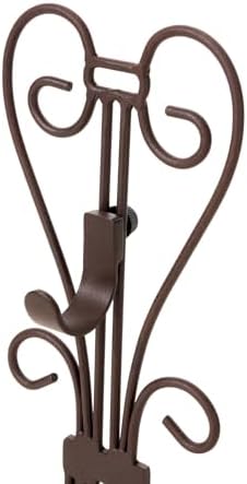 fireplace mantel wreath hanger, adjustable height christmas wreath, side view