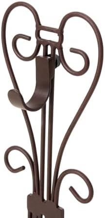 fireplace mantel wreath hanger, adjustable height christmas wreath showing dimensions