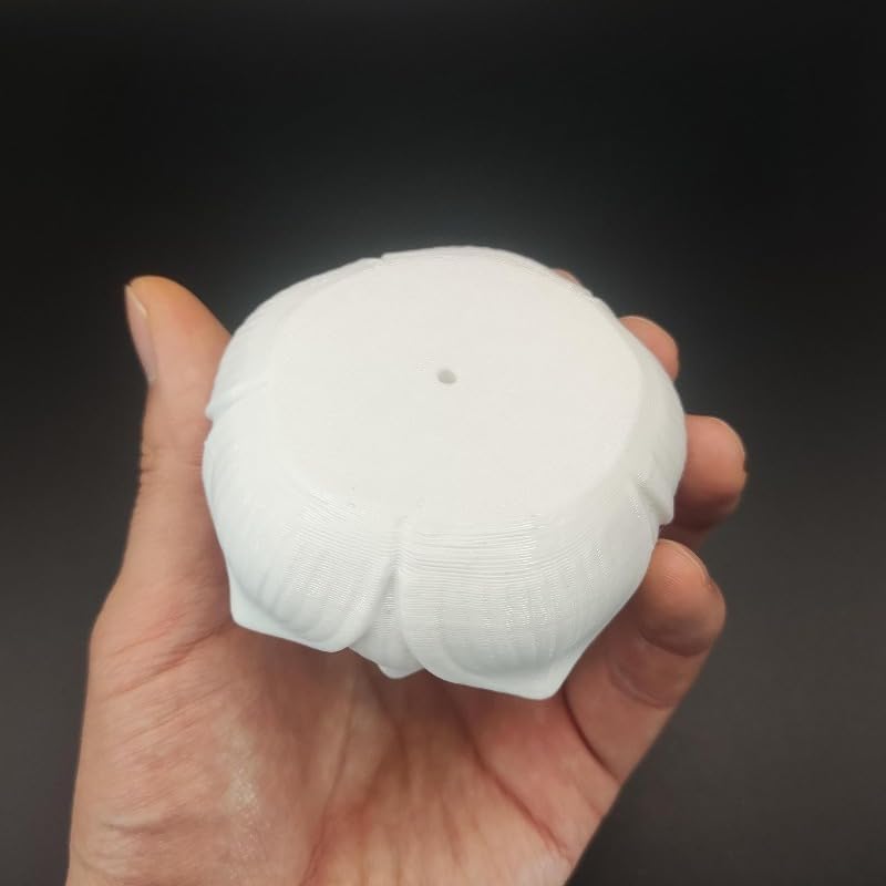 1pc 3D Printed Plastic Lotus Shaped Bowl Candleholder Unique Lotus Design Decorative Tabletop Bowl Candle Holder for Home Dining Room Wedding Party Decoration
