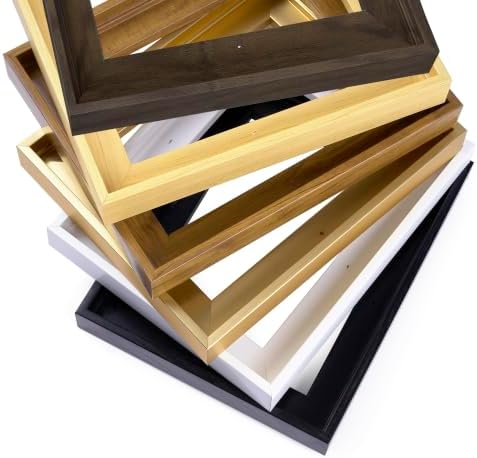 14x18 canvas floating frame,0.9" deep canvas frame,black, close-up detail