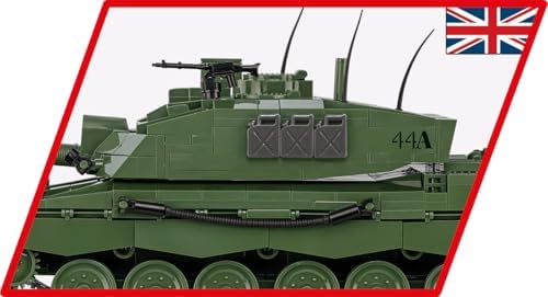 cobi armed forces challenger 2 tank building set showing dimensions