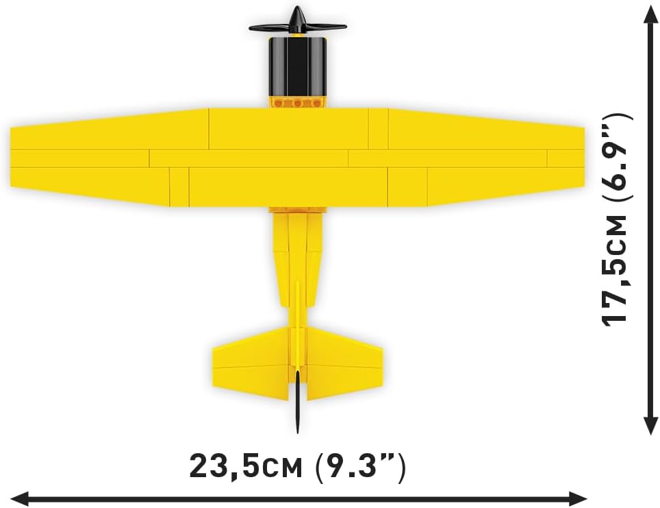 cobi cessna 172 skyhawk, yellow building set, 160, close-up detail