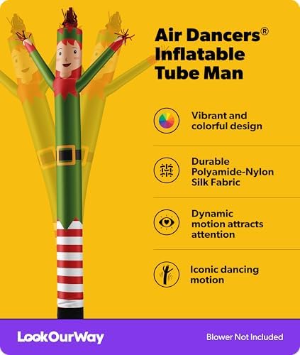 lookourway air dancers inflatable tube man attachment | shown in use