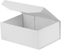 white magnetic large gift box with lid, 9.5x7x4, main product view
