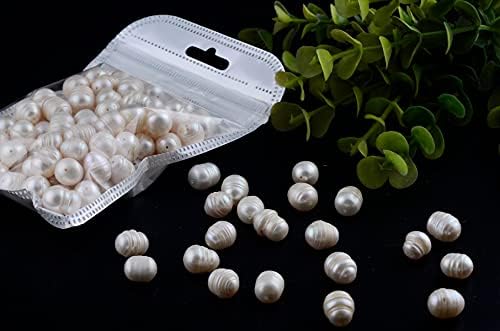 pearls beads for jewelry making 100pcs 9-10mm natural on a desk or shelf