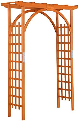 yaheetech 85in wooden garden arch arbor trellis for, main product view