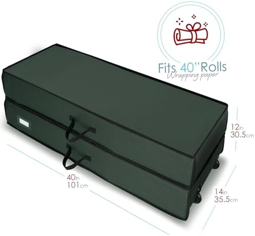 hearth & harbor holiday storage with extra 2, front angle view