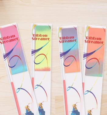 JoyCat 24 Pack Dance Ribbon Streamers,Rainbow Decorations,Goodie Bag Stuffers,Princess Party Favors,Encanto Rainbow Birthday Party Supplies,Classroom Gymnastics Wedding Ribbon