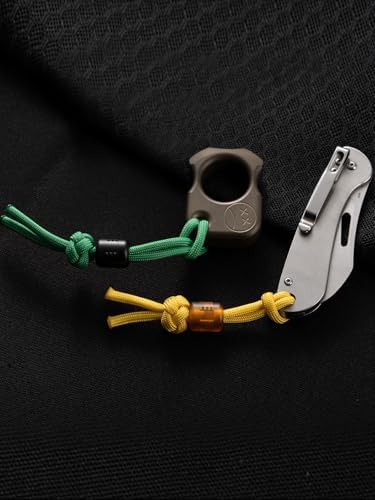 viperade vab5 pei paracord beads, knife lanyard beads, front angle view