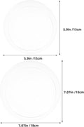 Glass Bowl Candle Holders Elegant Minimalist Design 2pcs for Floating Candles 7.1" 5.9" for Wedding Table Decor and Home Centerpieces