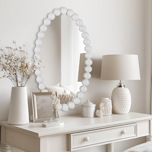 oval round wall mirror - 30 inch decorative, package contents