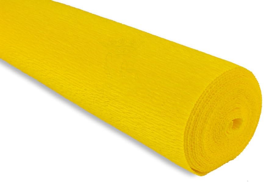 FloristryWarehouse Crepe Paper roll 180g (20 Inches Wide x 8ft Long) Daffodil Yellow (Shade 17E5)
