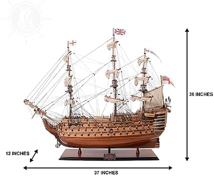 old modern handicrafts exclusive edition hms victory collectible shown in use