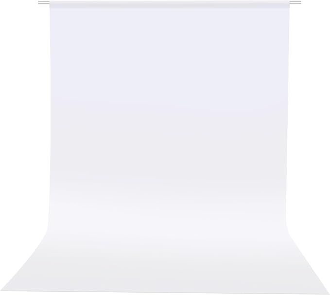 HEMMOTOP Photo Backdrop Curtains, 5x6.56 ft White Backdrop for Photoshoot, White Photography Seamless Backdrops Background for Easter, Birthday Party, Halloween, Photo, Projector Screen (150x200 cm)