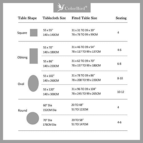 ColorBird Solid Embroidery Lattice Tablecloth Cotton Linen Dust-Proof Checker...