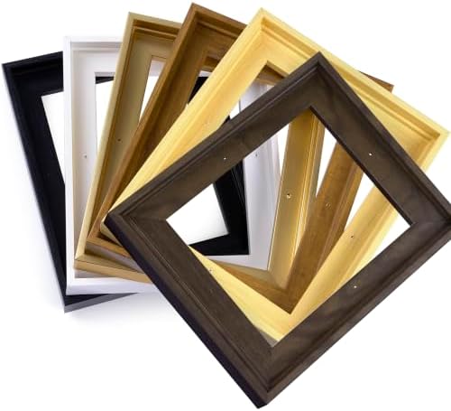 14x18 canvas floating frame,0.9" deep canvas frame,black shown in use