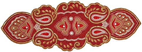 lightnpro christmas beaded table runner 13x36 inch shown in use