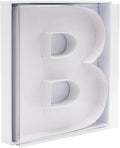 12" Fillable Cardboard Letter Charcuterie Gift Cupcake Box With Cover Sweets Packaging (B)