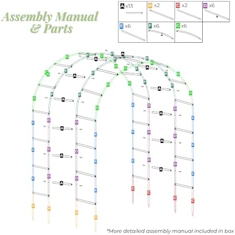 adorox 3-layer garden arch trellis, 88" h x on a desk or shelf