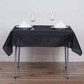 Efavormart 54x54 Black Wholesale Linens Seamless Polyester Square Linen Tablecloth for Wedding Banquet Party Restaurant