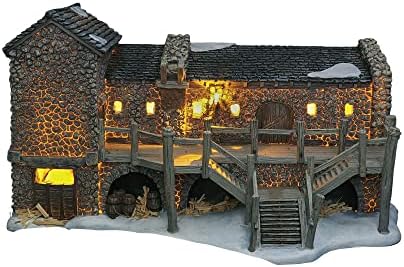 department 56 game of thrones village night's watch, side view