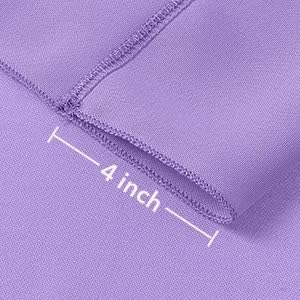 AK TRADING CO. 10 feet x 8 feet IFR Polyester Backdrop Drapes Curtains Panels with Rod Pockets - Wedding Ceremony Party Home Window Decorations - Purple