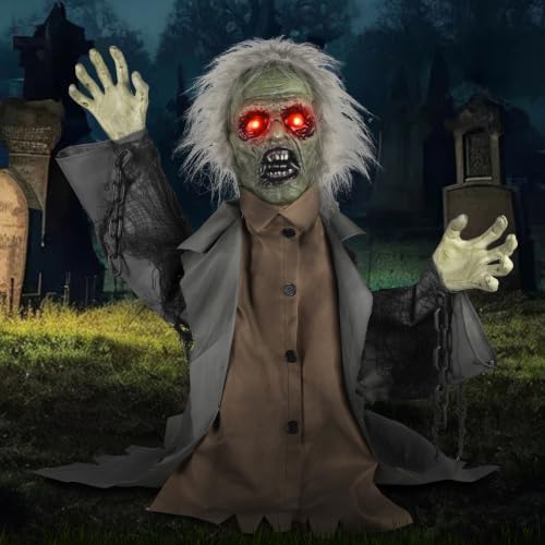 kemooie halloween animatronics groundbreaker zombie decorations, main product view