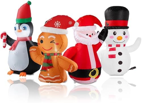 christmas inflatable car decoration car buddy with 12v, view 9
