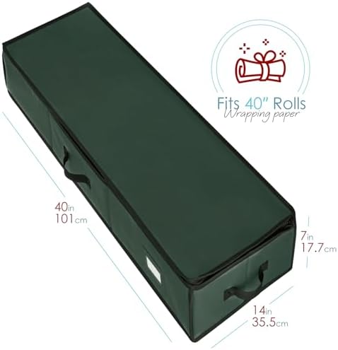 hearth & harbor wrapping paper storage container with, package contents