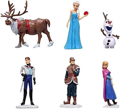 Frozen cake topper Figures Set 6Pcs Frozen cake decorations for Frozen party supplier birthday