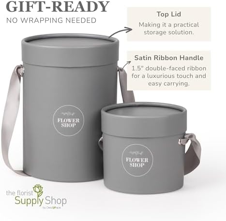 4 flower bouquet hat boxes | 2 per, package contents