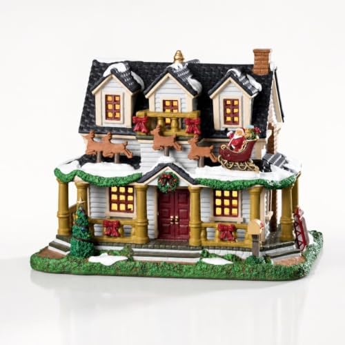 lemax village collection winter haven #95501 on a desk or shelf