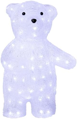 northlight 17" pre-lit acrylic polar bear display decoration-white, main product view