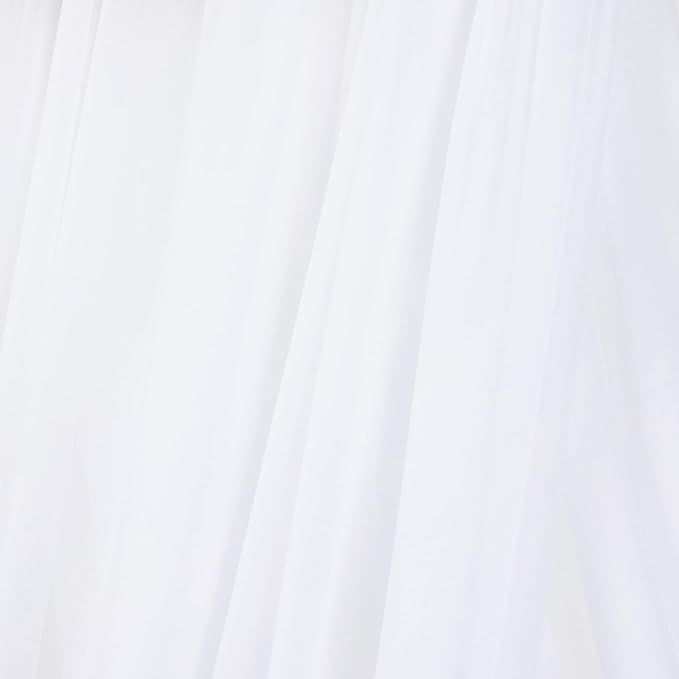MLMC White Wedding Arch Draping Fabric 2 Panels 29" x 20 FT Extra Long Gauze Drapes Sheer Backdrop Curtains 6.6 Yards Outdoor Drapery Panels for Wedding Church Ceremony Ceiling Decoration