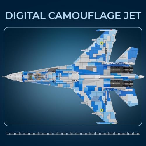 misini m8025 1:35 su-27 flanker fighter jet building, side view
