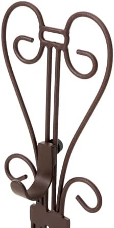 fireplace mantel wreath hanger, adjustable height christmas wreath, close-up detail