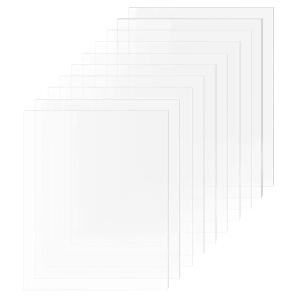 Clear Acrylic Place Card for Wedding 5"x7" Table Number Rack DIY Blank Sign Guest Book Menu List Signs Welcome Signs 10 Pack (5"x7" 10 Pack)