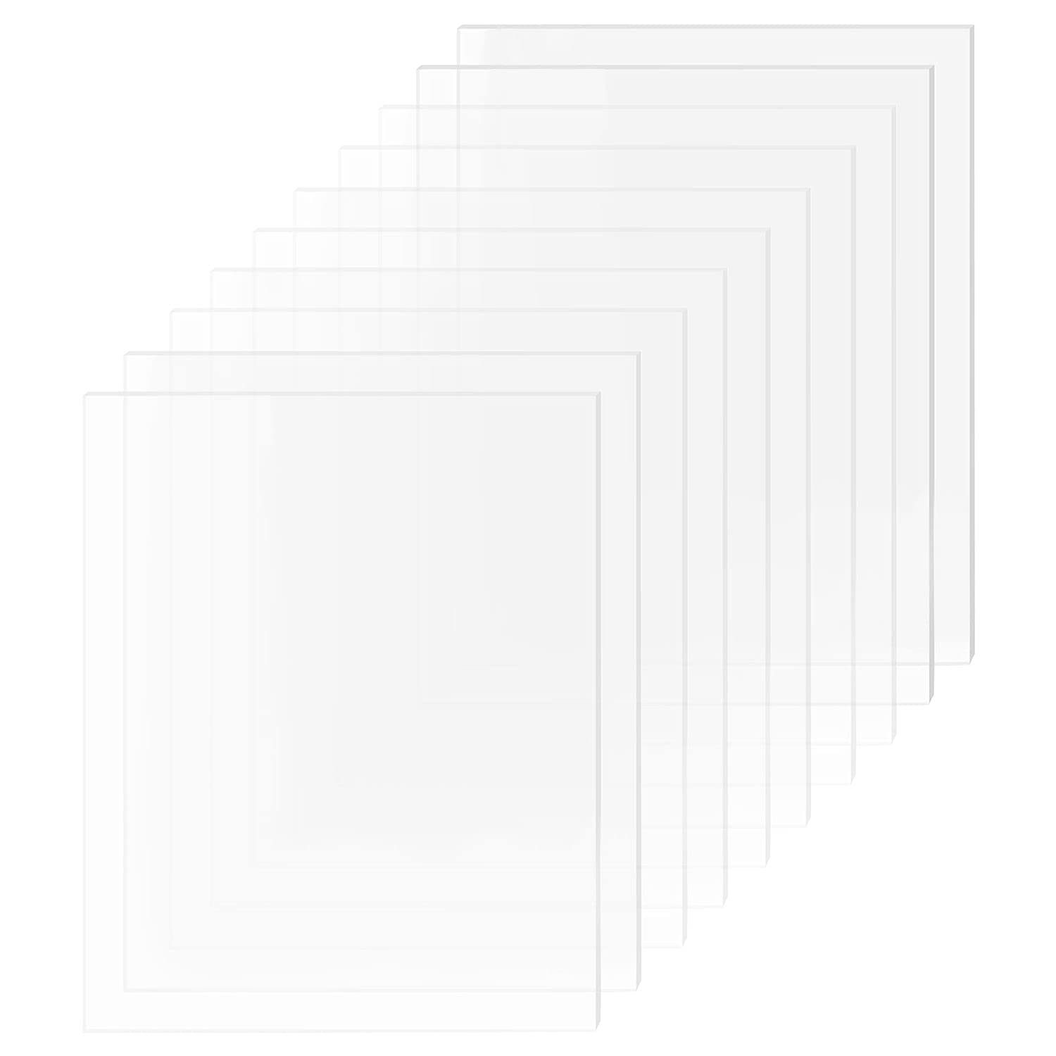 Clear Acrylic Place Card for Wedding 5"x7" Table Number Rack DIY Blank Sign Guest Book Menu List Signs Welcome Signs 10 Pack (5"x7" 10 Pack)