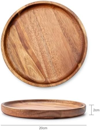 bf bill.f since 1983 wooden plates round dinner shown in use