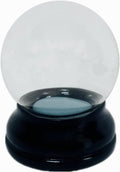 Clear DIY Empty Snow Globe kit Glass Water Globe Jar with Resin Base (45MM)