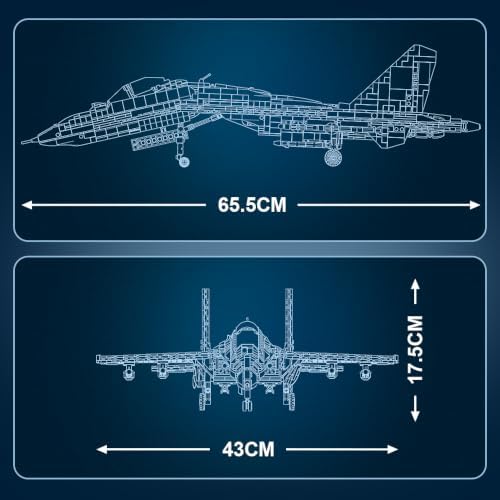 misini m8025 1:35 su-27 flanker fighter jet building, front angle view