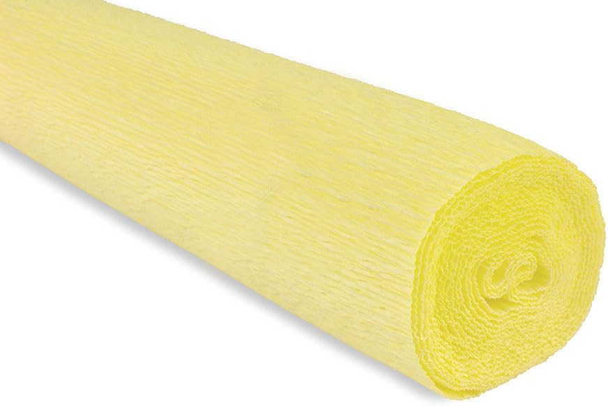 FloristryWarehouse Crepe Paper roll 180g (20 Inches Wide x 8ft Long) Lemon (Shade 574)