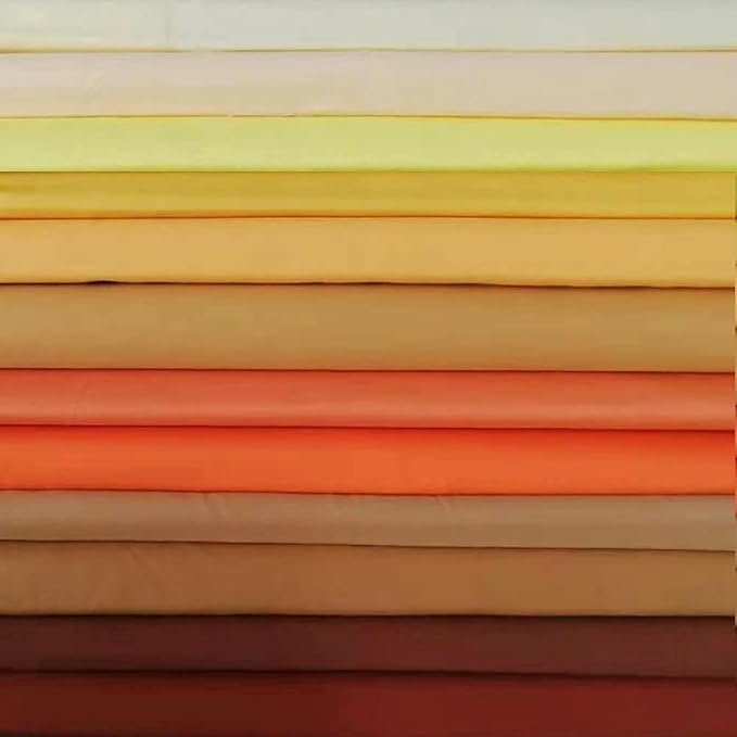 50 PCS 12" x 12" Precut Multi-Colors Cotton Fabric Squares Fabric Bundles for Sewing & Quilting Beginners