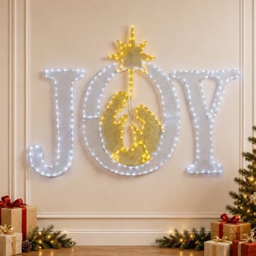 49-inch large outdoor christmas decorations joy lighted sign, view 13