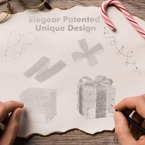 christmas lighted gift boxes 140 leds christmas decoration on a desk or shelf